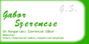 gabor szerencse business card